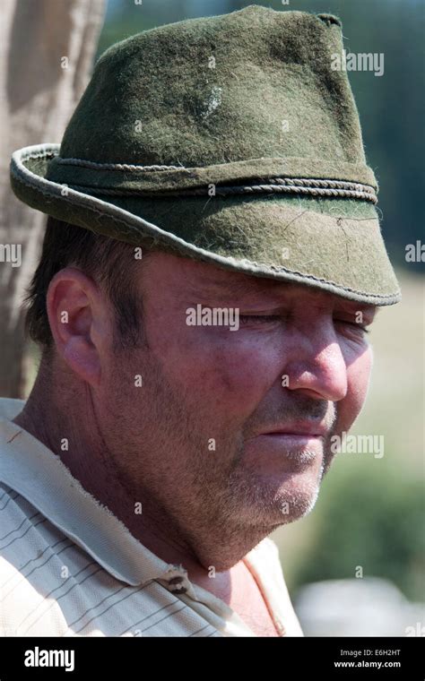 Romanian Farmer Stock Photo - Alamy