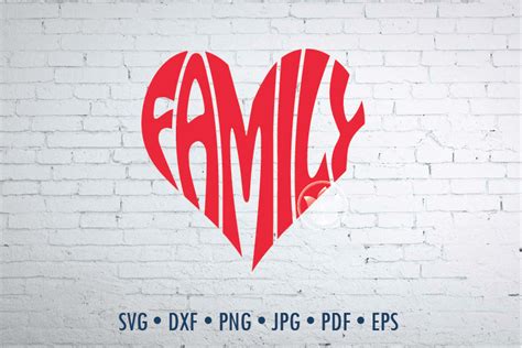 Family Word Art, Family Svg Dxf Eps Png Jpg, Family cut file By ...