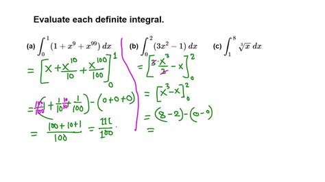 Calculus: 3 Easy Definite Integral Examples - YouTube