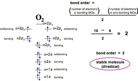 What is the bond order of O2 molecules - Brainly.in