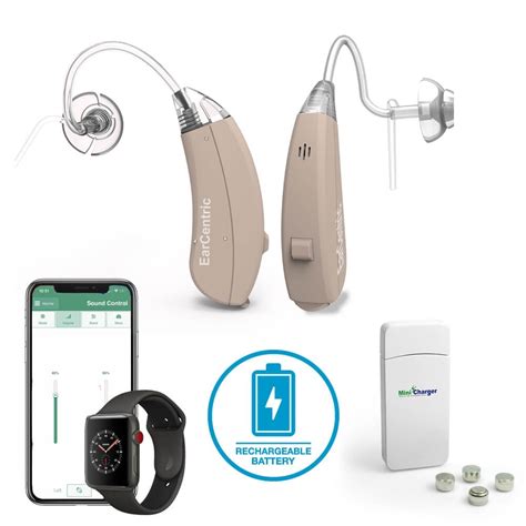 Rechargeable Wireless Bluetooth Hearing Aids with FREE Mobile App for iOS and Android ...