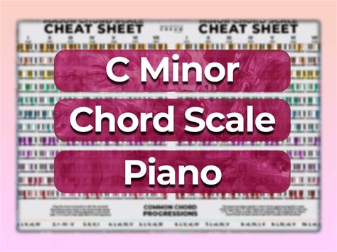 C Minor Chord Scale, Chords in The Scale of C Minor