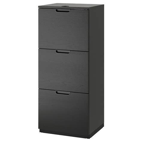 GALANT File cabinet, black stained ash veneer, 20 1/8x47 1/4" - IKEA