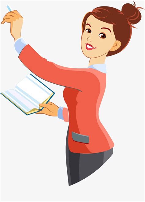 Female Teachers PNG Transparent, Beautiful Female Teacher Vector, Teacher Clipart, Book ...