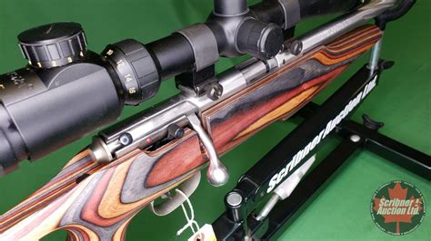 Rifle: Savage Mark II 22LR Bolt - Laminated Stock w/BSA Scope 4-16x40IR & Extra Clip S/N#1508246