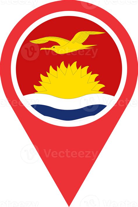 Kiribati flag pin map location PNG 22109144 PNG