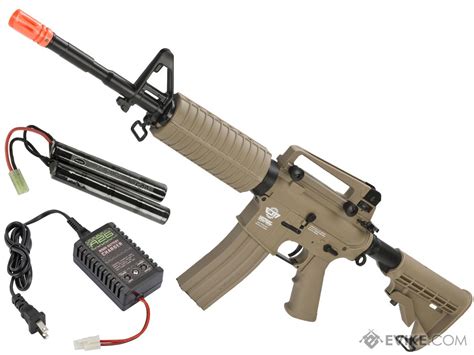 G&G M4 Carbine Combat Machine Airsoft AEG Rifle (Package: Tan / Add 9.6 ...