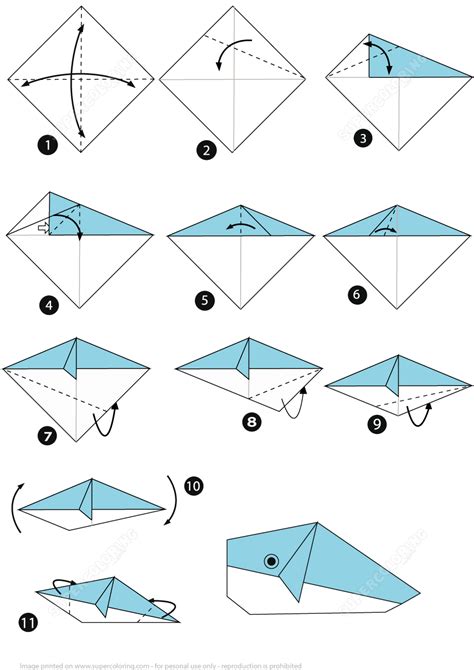 Origami Easy Whale