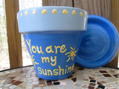 4 Inch Hand Painted Indoor/outdoor Terracotta Decorative | Etsy | You are my sunshine, Outdoor ...