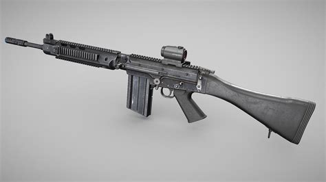 FN FAL "Tactical" - Buy Royalty Free 3D model by Stefan Engdahl ...