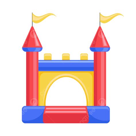 Bouncy Castle Clipart Hd PNG, Bouncy Inflatable Castle Vector House, Birthday, Equipment, Park ...