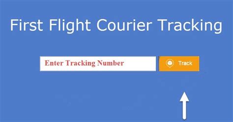 First Flight Courier Tracking Using E-Tracking Service