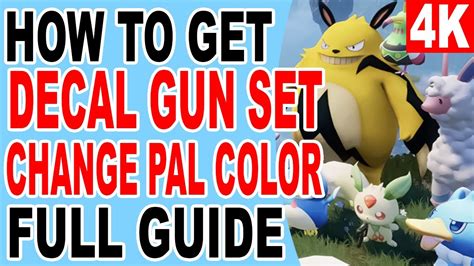 How to Get Decal Gun Set - Paint Pals to Change Pal Color - Palworld - YouTube