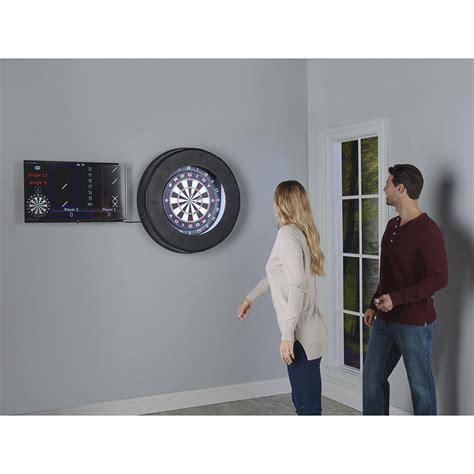 The Only Steel Tip Automatic Scoring Dartboard - Hammacher Schlemmer