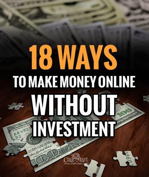 18 Ways How To Make Money Online Without Paying Anything - Craft-Mart