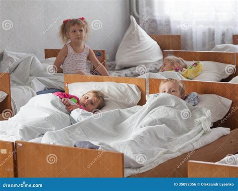 Sleeping On Beds Children Editorial Photo - Image: 35092056