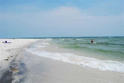 Enjoying the Gulf from Ship Island, Mississippi