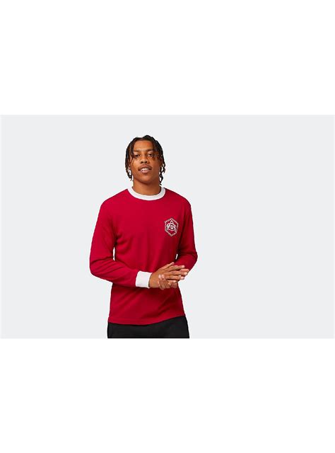 Arsenal Retro Art Deco Crest Long Sleeved T-Shirt | Official Online Store