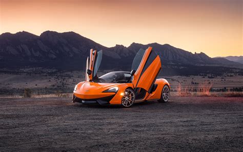 Download Supercar Orange Car McLaren 570S Car McLaren Vehicle McLaren 570S Spider 4k Ultra HD ...