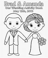 Wedding Coloring Page Personalized Pages sketch template