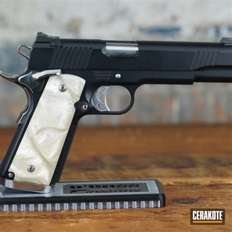 1911 Pistol Cerakoted using SOCOM Blue | Cerakote