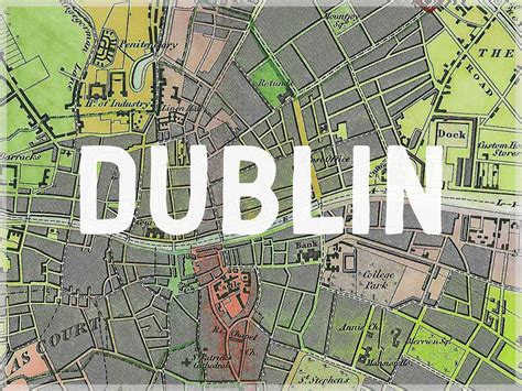 Mapa de Dublin Map - Historical & Vintage Maps ǀ Mapas de ciudades y ...