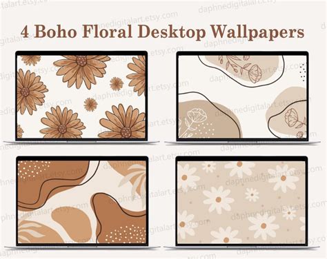 Boho Desktop Wallpaper , Laptop Wallpaper , MacBook Wallpaper , Warm ...