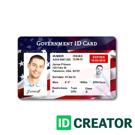 25 Free Government Id Card Template With Stunning Design for Government Id Card Template - Cards ...