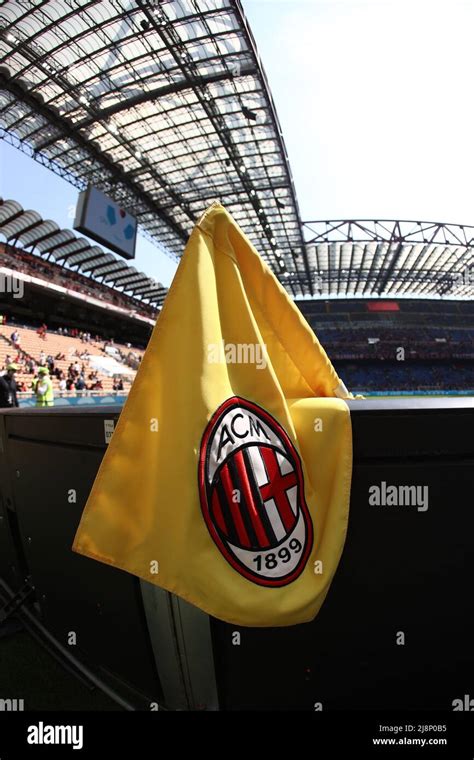 AC Milan corner flag during the italian soccer Serie A match AC Milan ...