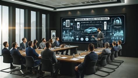 How do commercial EV charging station rebates work?