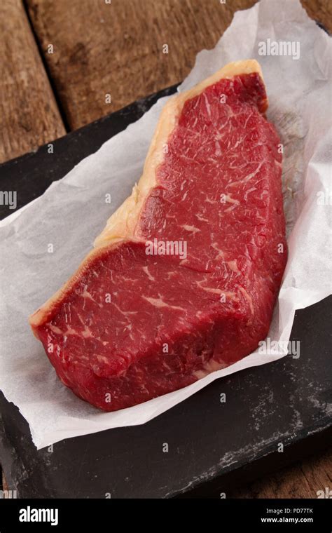 aged beef steak cut Stock Photo - Alamy