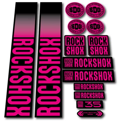 Rockshox 35 Fork Stickers 2021 2022