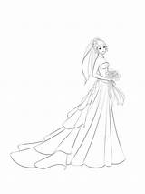 Bride Coloring Pages sketch template