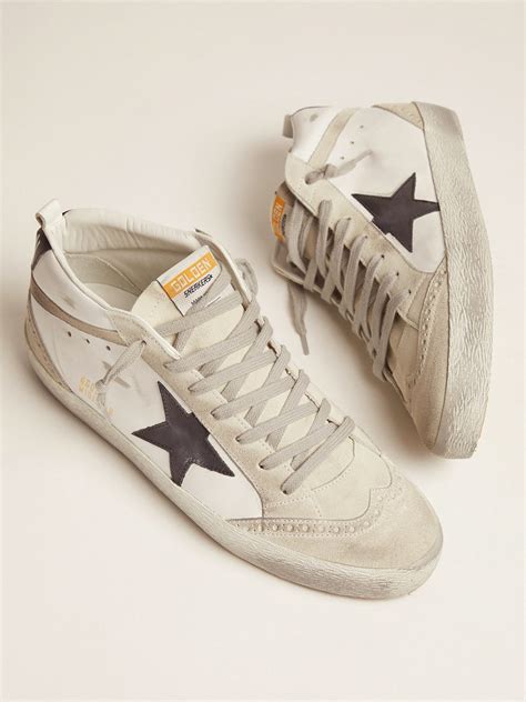 Black and white Mid Star sneakers | Golden Goose