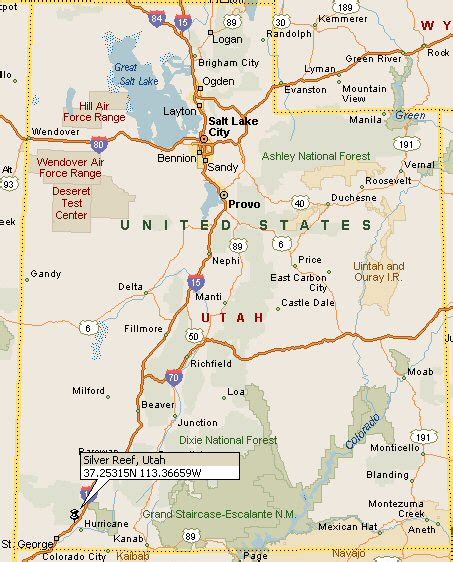 Silver Reef Utah Map - Dannie Elisabeth