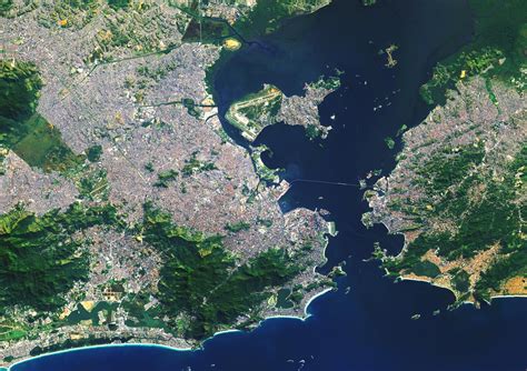 Rio de Janeiro satellite map - Satellite map of Rio de Janeiro (Brazil)