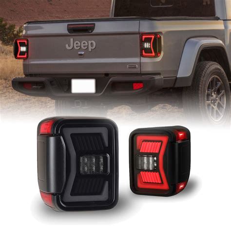 Buy LED Sequential Tail Lights for 2019 2020 2021 2022 Jeep Gladiator ...