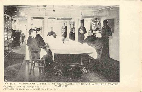 Vintage US Navy Photographs Showing Officer Wardroom Officers Mess from ...