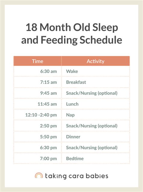 18 Month Old Sleep Schedule | Taking Cara Babies