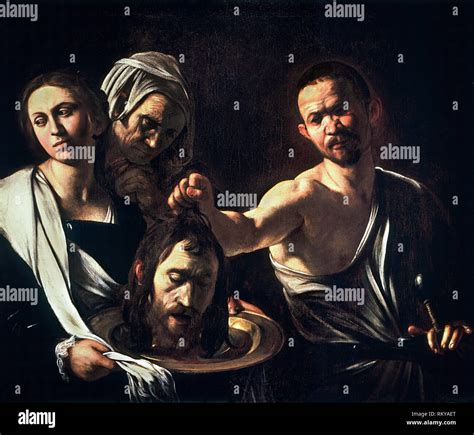 Caravaggio salome head john the baptist hi-res stock photography and ...