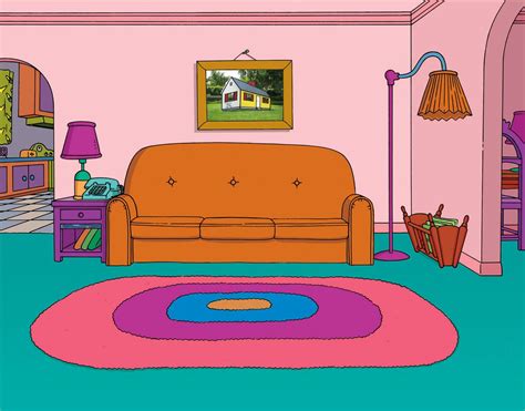 Great Art in Ugly Rooms | The simpsons, Living room clipart, Simpsons art