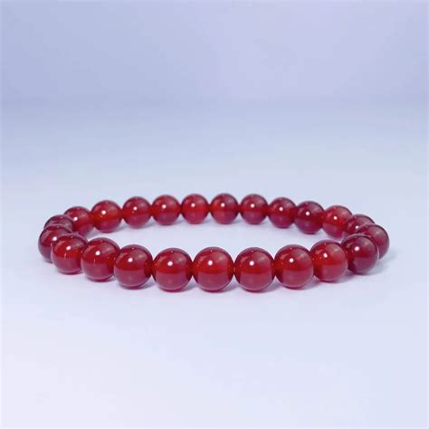 Carnelian Bracelet - Authentic Beaded Carnelian - 35% Sale