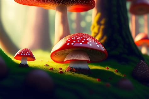 Download Mushrooms, Enchanted, Forest. Royalty-Free Stock Illustration ...