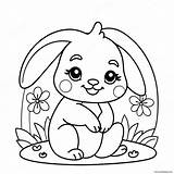 Cute Baby Bunny With Flowers Coloring Page 28475 22486 sketch template