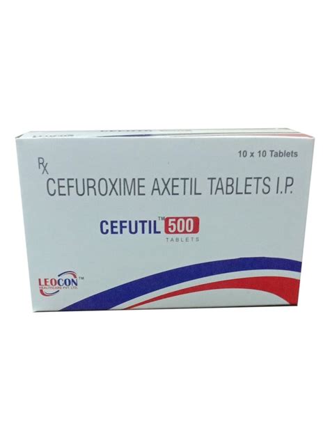 Cefutil-500 Cefuroxime Axetil Tablet, 500 mg at Rs 5990/box in Jaipur | ID: 23166675248