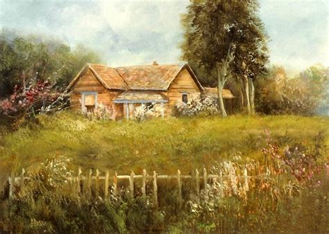 A Country House Painting by Sally Seago