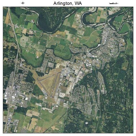 Aerial Photography Map of Arlington, WA Washington