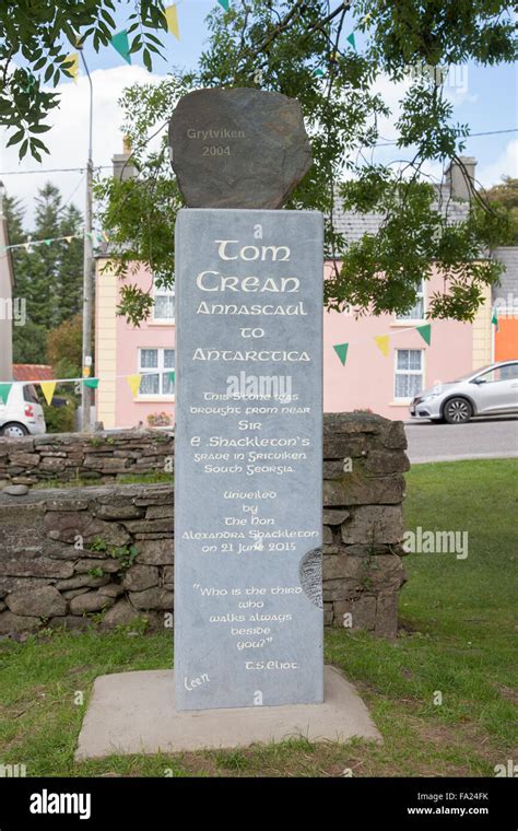 Tom Crean Monument, Annascaul, Dingle Peninsula, County Kerry, Ireland Stock Photo - Alamy