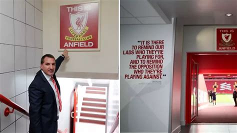 The story behind Liverpool's 'This is Anfield' tunnel sign, restored by Brendan Rodgers ...