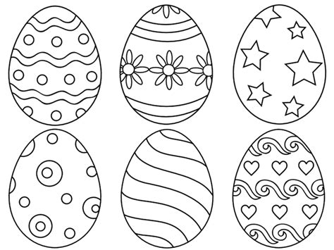 9 Places for Free, Printable Easter Egg Coloring Pages | Easter printables free, Easter egg ...